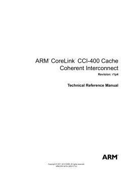 ARM CoreLink CCI-400 Cache Coherent Interconnect