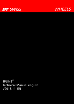 WHEELS SPLINE Technical Manual english V2013.11_EN