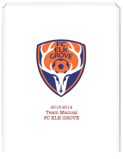 Team Manual FC ELK GROVE 2013-2014