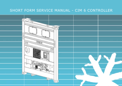 Short form Service manual - cim 6 controller