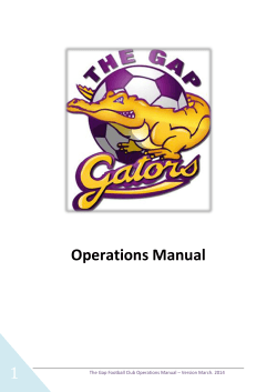 1 Operations Manual