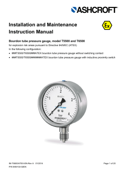 Installation and Maintenance Instruction Manual