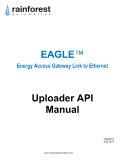 EAGLE ™ Uploader API Manual