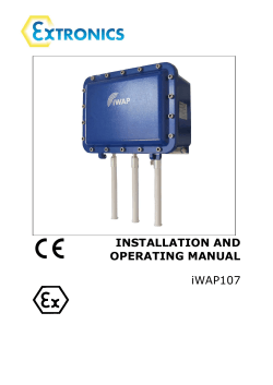 INSTALLATION AND OPERATING MANUAL