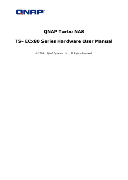 QNAP Turbo NAS TS- ECx80 Series Hardware User Manual