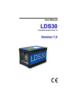 LDS30 Version 1.5 User Manual Firmware Version from 1.8
