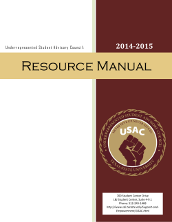 Resource Manual 2014-2015