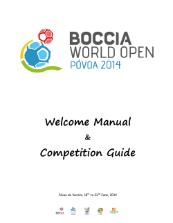 Welcome Manual Competition Guide &amp;
