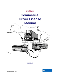 Commercial Driver License Manual Michigan