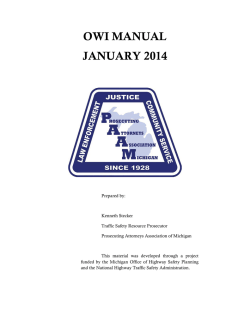 OWI MANUAL JANUARY 2014