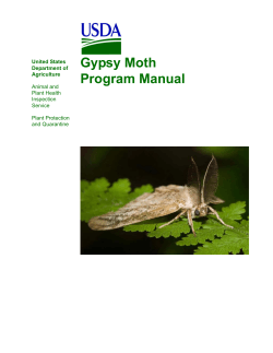 Gypsy Moth Program Manual United States Department of