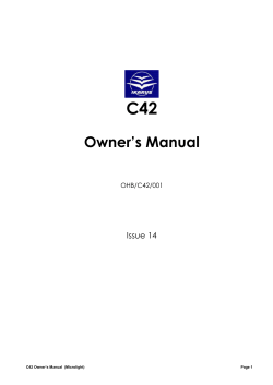 C42 Owner’s Manual