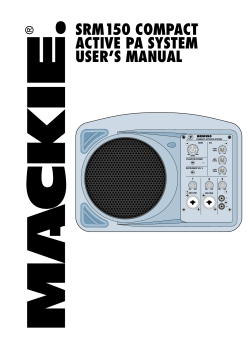 SRM150 CoMpaCt aCtive pa SySteM USeR’S ManUal SRM150