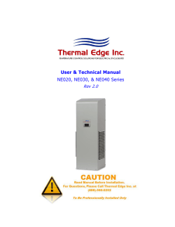 NE020, NE030, &amp; NE040 Series User &amp; Technical Manual Rev 2.0