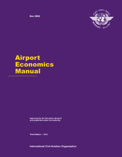 Airport Economics Manual International Civil Aviation Organization