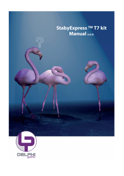StabyExpress T7 kit Manual
