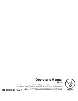 Operator’s Manual ST 224