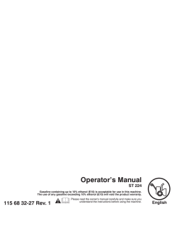 Operator&rsquo;s Manual ST 224