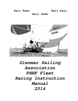 Glenmar Sailing Association PHRF Fleet Racing Instruction