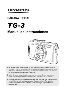 TG-3 Manual de instrucciones CÁMARA DIGITAL