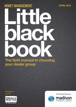 Little black book The ﬁ eld manual to choosing