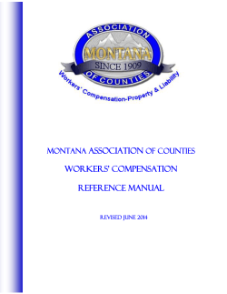 ASSOCIATION WORKERS’ COMPENSATION  REFERENCE MANUAL