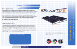Orion Solar Strap Our Company