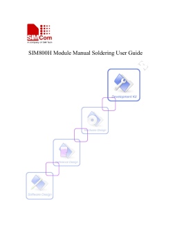 SIM800H Module Manual Soldering User Guide