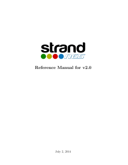 Reference Manual for v2.0 July 2, 2014