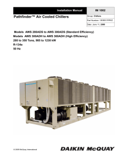Pathfinder™ Air Cooled Chillers