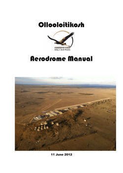 Ollooloitikosh  Aerodrome Manual 11 June 2012