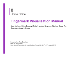 Fingermark Visualisation Manual Downham; Vaughn Sears