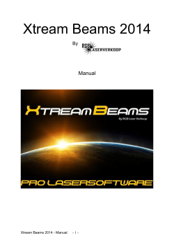 Xtream Beams 2014 Manual By Xtream Beams 2014 - Manual