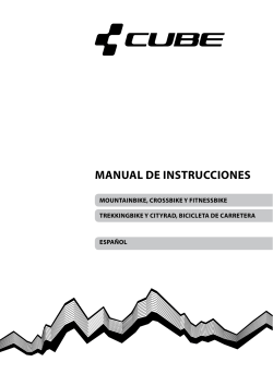 Manual de instrucciones Mountainbike, crossbike y fitnessbike español