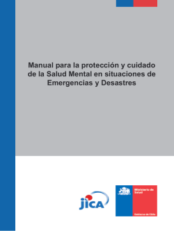 Manual para la protección y cuidado Emergencias y Desastres