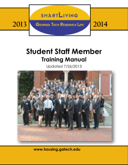 2013 2014 Student Staff Member