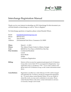 Interchange Registration Manual