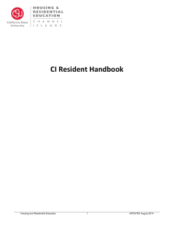 CI Resident Handbook