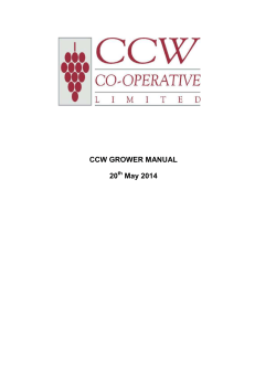 CCW GROWER MANUAL 20 May 2014