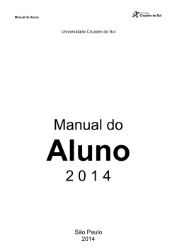 Aluno Manual do 2 0 1 4 São Paulo