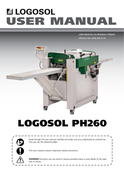 user manual lOGOsOl PH260