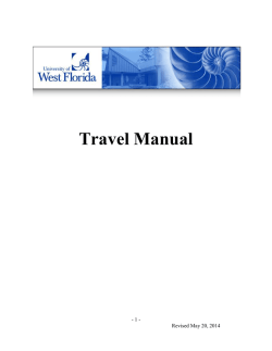 Travel Manual - 1 -