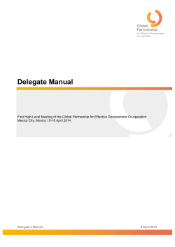 Delegate Manual