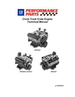 Circle Track Crate Engine Technical Manual  88958604