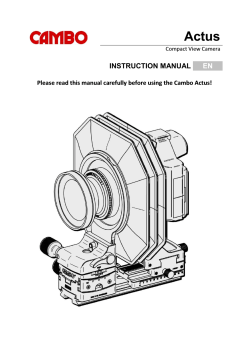 Actus INSTRUCTION MANUAL EN