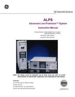 g ALPS Advanced Line Protection™ System Instruction Manual