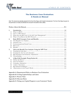 The Business Case Evaluation: A Hands-on Manual