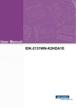 User Manual IDK-2131WN-K2HDA1E