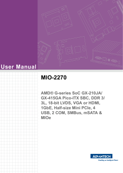User Manual MIO-2270