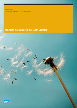Manual de usuario de SAP Lumira SAP Lumira